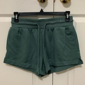 Stars Above XS Green Sweat Shorts with Pockets